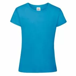 Of The Loom Fruit Of The Loom Big Girls Sofspun Short Sleeve T-Shirt (Pack Of 2) (Azure Blue)