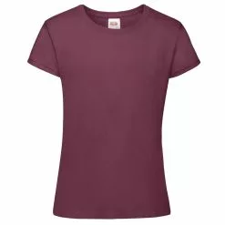 Of The Loom Fruit Of The Loom Big Girls Sofspun Short Sleeve T-Shirt (Pack Of 2) (Burgundy)