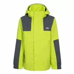 TRESPASS Childrens Boys Farpost Waterproof Jacket - Kiwi