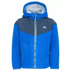 TRESPASS Boys Bieber Hooded Fleece Jacket - Blue