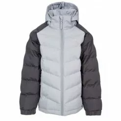 Trespass Childrens Boys Sidespin Waterproof Padded Jacket (Dark Gray)