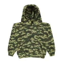 Awdis Childrens/Kids Camo Hoodie - Green Camo