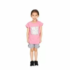 TRESPASS Childrens Girls Arriia Short Sleeve T-Shirt - Flamingo