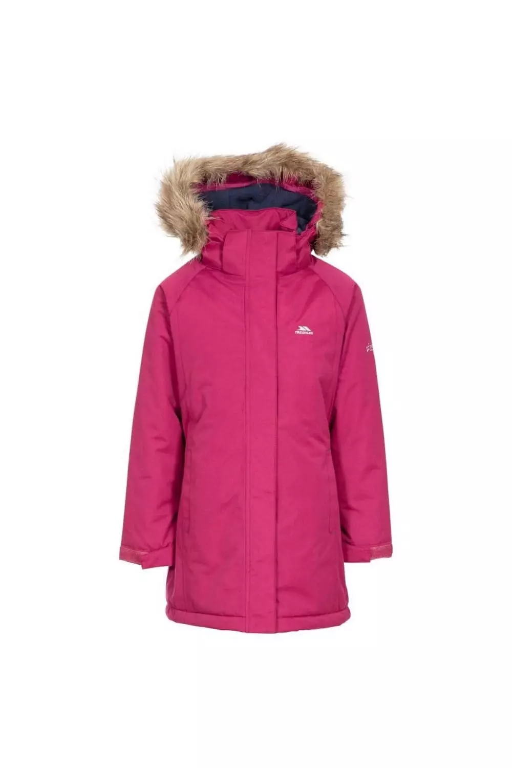 TRESPASS Childrens Girls Fame Waterproof Parka Jacket - Cranberry