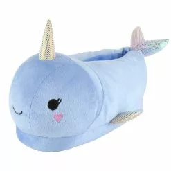 GENERIC Childrens/Kids Narwhal Slippers - Blue