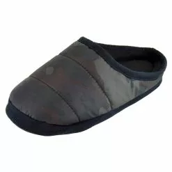 GENERIC Childrens/Kids Camo Puffer Slippers - Gray