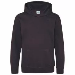 Awdis Kids Unisex Hooded Sweatshirt / Hoodie / Schoolwear (Black Smoke)