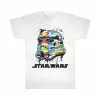 STAR WARS Girls Camo Stormtrooper Helmet T-Shirt (White)