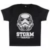 STAR WARS Girls Stormtrooper Mask T-Shirt (Black)