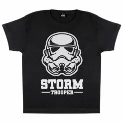 STAR WARS Girls Stormtrooper Mask T-Shirt (Black)