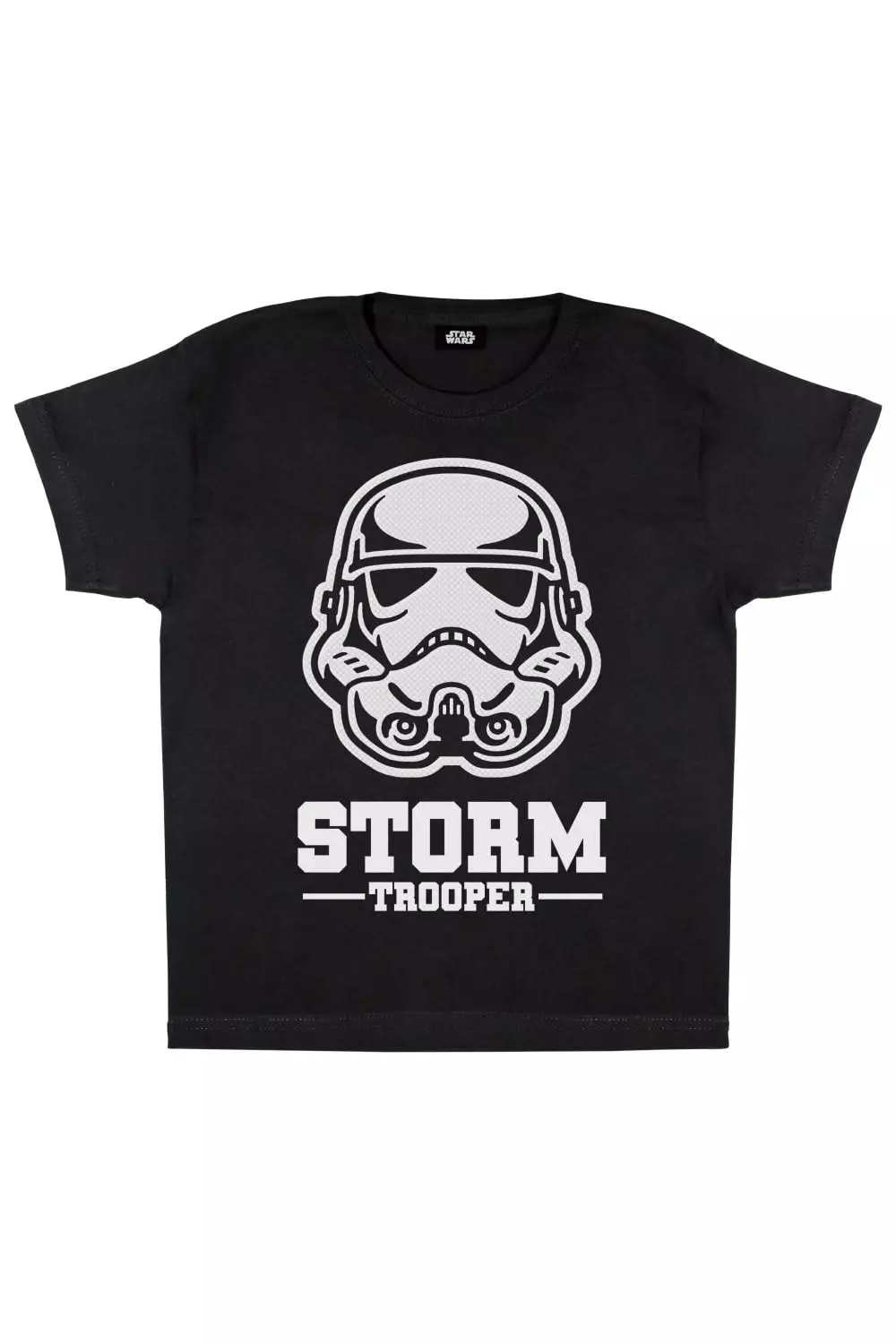 STAR WARS Girls Stormtrooper Mask T-Shirt (Black)