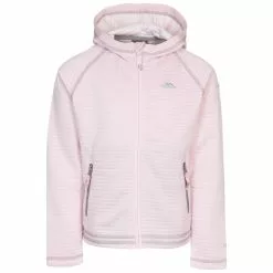 Trespass Girls Fascinated Fleece Hoodie (Pale Pink)