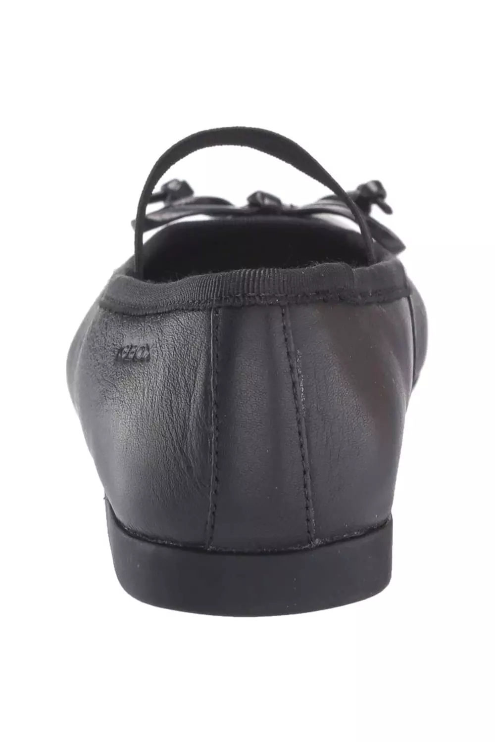 Geox Girls Plie Leather School Shoes (Black) - Image 2