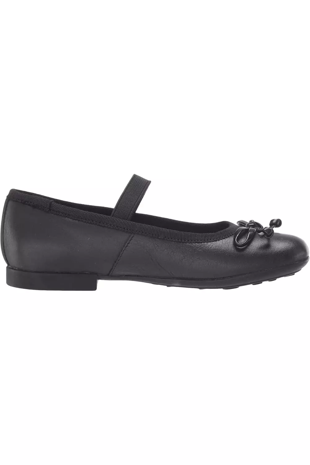 Geox Girls Plie Leather School Shoes (Black) - Image 3