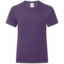 Of The Loom Fruit Of The Loom Girls Iconic T-Shirt (Purple)