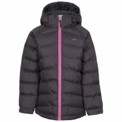 TRESPASS Childrens Girls Amira Casual Jacket - Dark Grey