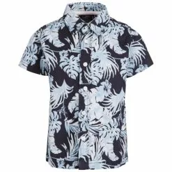 TRESPASS Boys Bizarr Casual Shirt - Navy