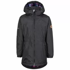 Trespass Girls Bertha Waterproof Jacket (Black)