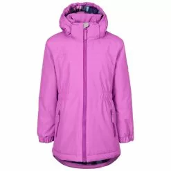 TRESPASS Girls Bertha Waterproof Jacket - Deep Pink