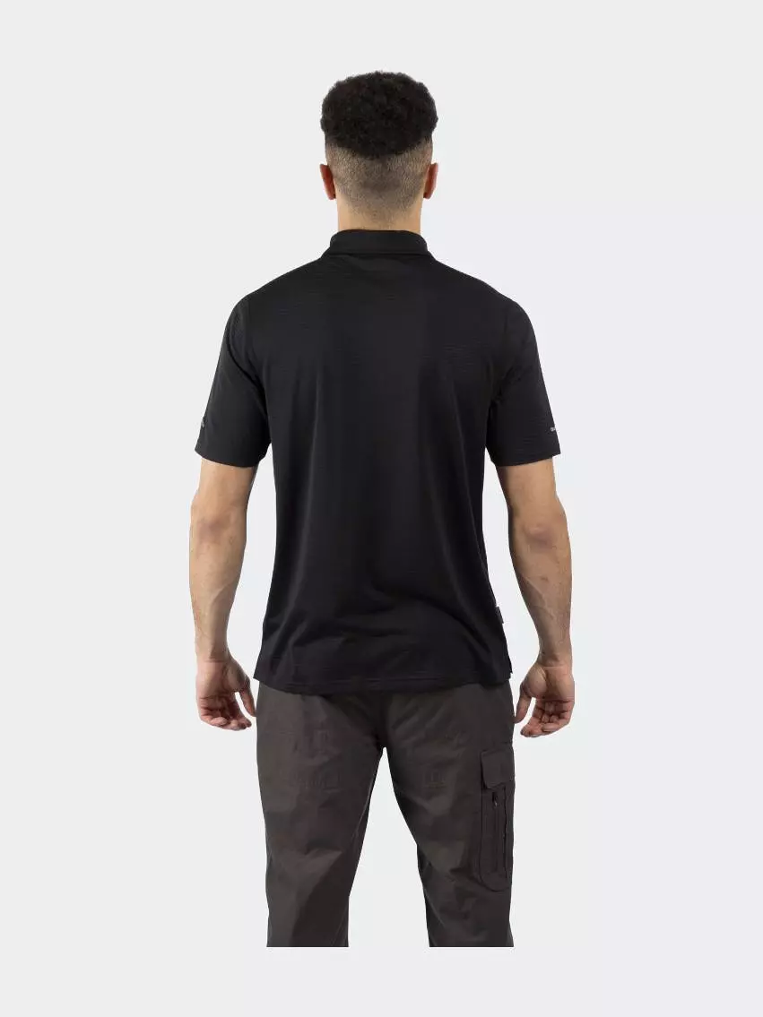 TRESPASS Boys Fardrum Polo Shirt - Black - Image 4