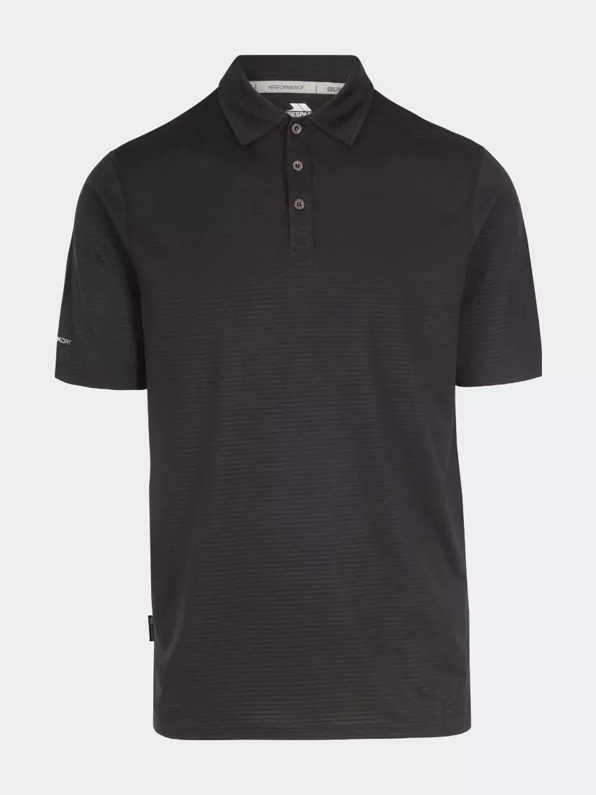 TRESPASS Boys Fardrum Polo Shirt - Black