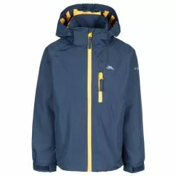 TRESPASS Childrens Boys Overwhelm Rain Jacket - Navy