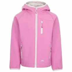 TRESPASS Childrens/Kids Kian Softshell Jacket - Deep Pink