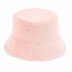 Beechfield Childrens/Kids Organic Cotton Bucket Hat (Powder Pink)