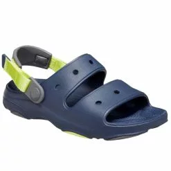 Crocs Childrens/Kids Classic All-Terrain Dual Straps Sandals - Navy/Green