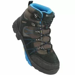 Mountain Warehouse Childrens/Kids Edinburgh Waterproof Suede Walking Boots - Blue/Brown/Black