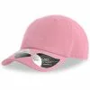 ATLANTIS Childrens/Kids Fraser 6 Panel Organic Cotton Baseball Cap - Pink