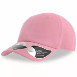 ATLANTIS Childrens/Kids Fraser 6 Panel Organic Cotton Baseball Cap - Pink