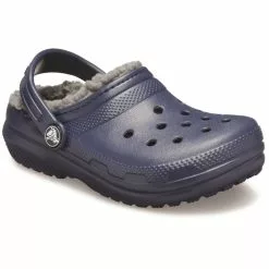 Crocs Childrens/Kids Classic Lined Clogs - Navy/Charcoal