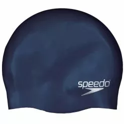 Speedo Childrens/Kids Moulded Silicone Swimming Cap - Navy