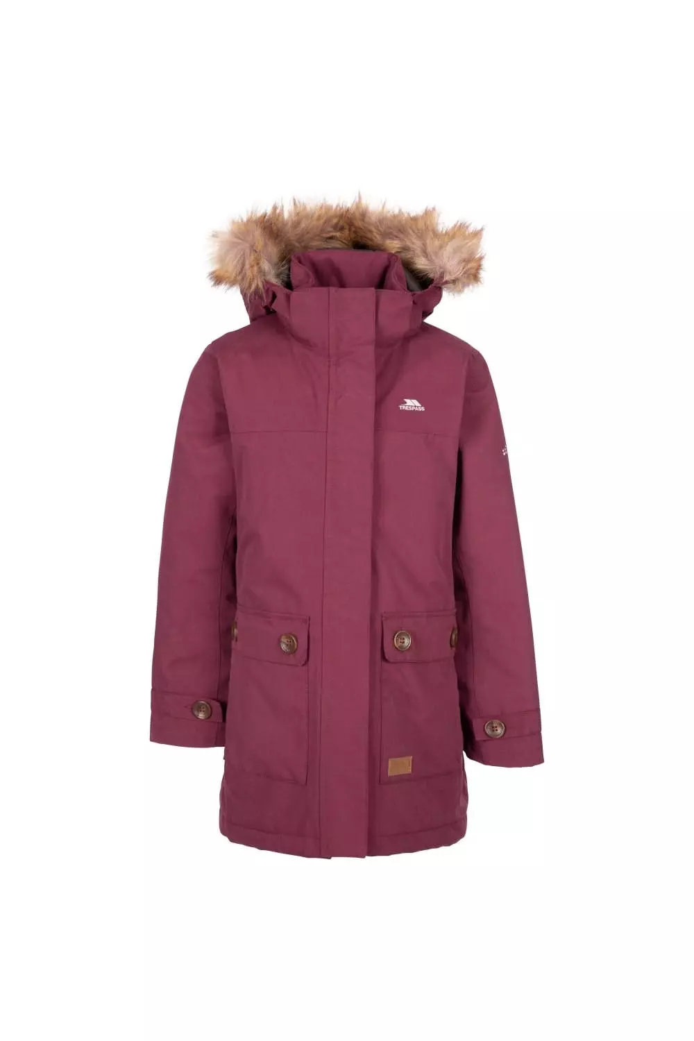 TRESPASS Girls Rhoda Waterproof Jacket (Fig)