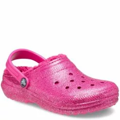 Crocs Childrens/Kids Glitter Clogs - Fuchsia