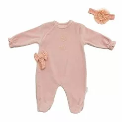 Andy Wawa Pink Baby Stars Overall Set